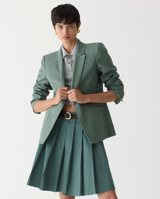Green Blue Velvet Blazer Ladies Elegant Slim Single Button Suit Jackets  Large Size Women Blazer Jackets