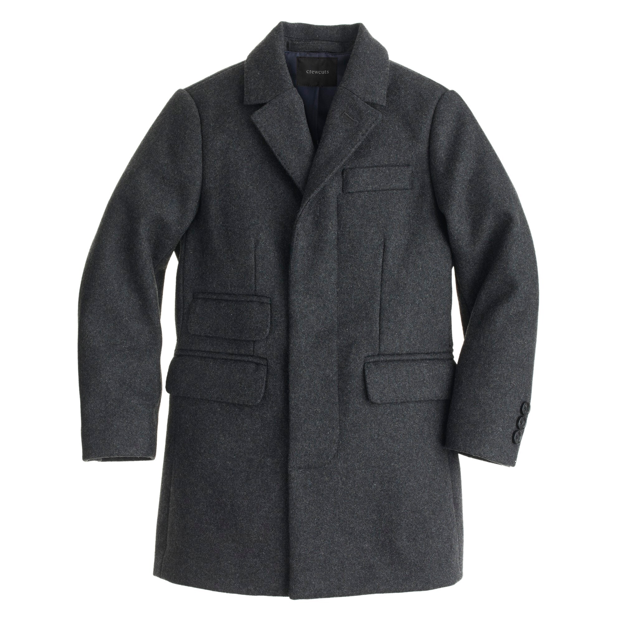 Boys' wool topcoat : outerwear | J.Crew