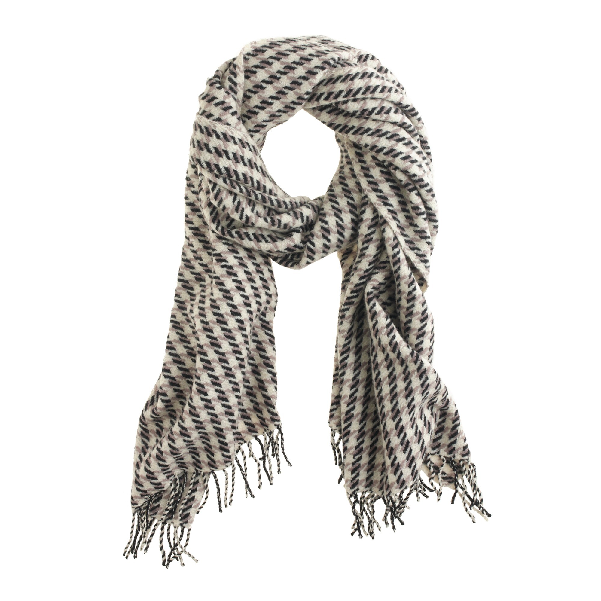 Wool houndstooth scarf : Women scarves & wraps | J.Crew