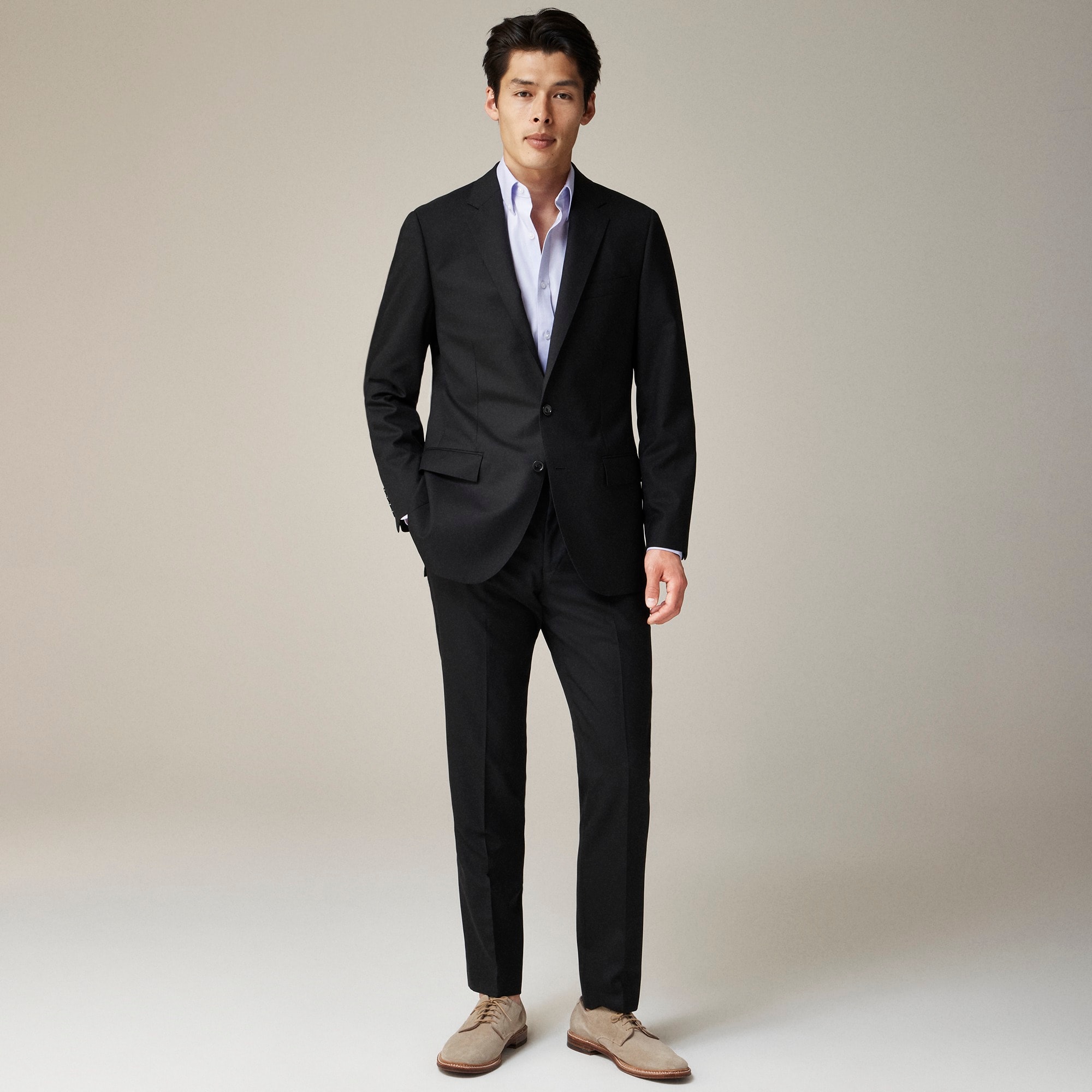  Ludlow Slim-fit suit jacket with double vent in Italian wool