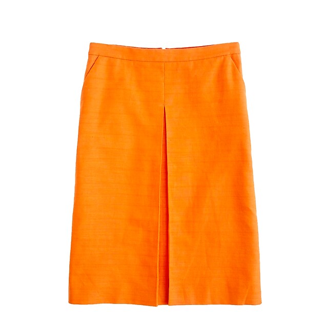 Front pleat skirt : Women a-line | J.Crew