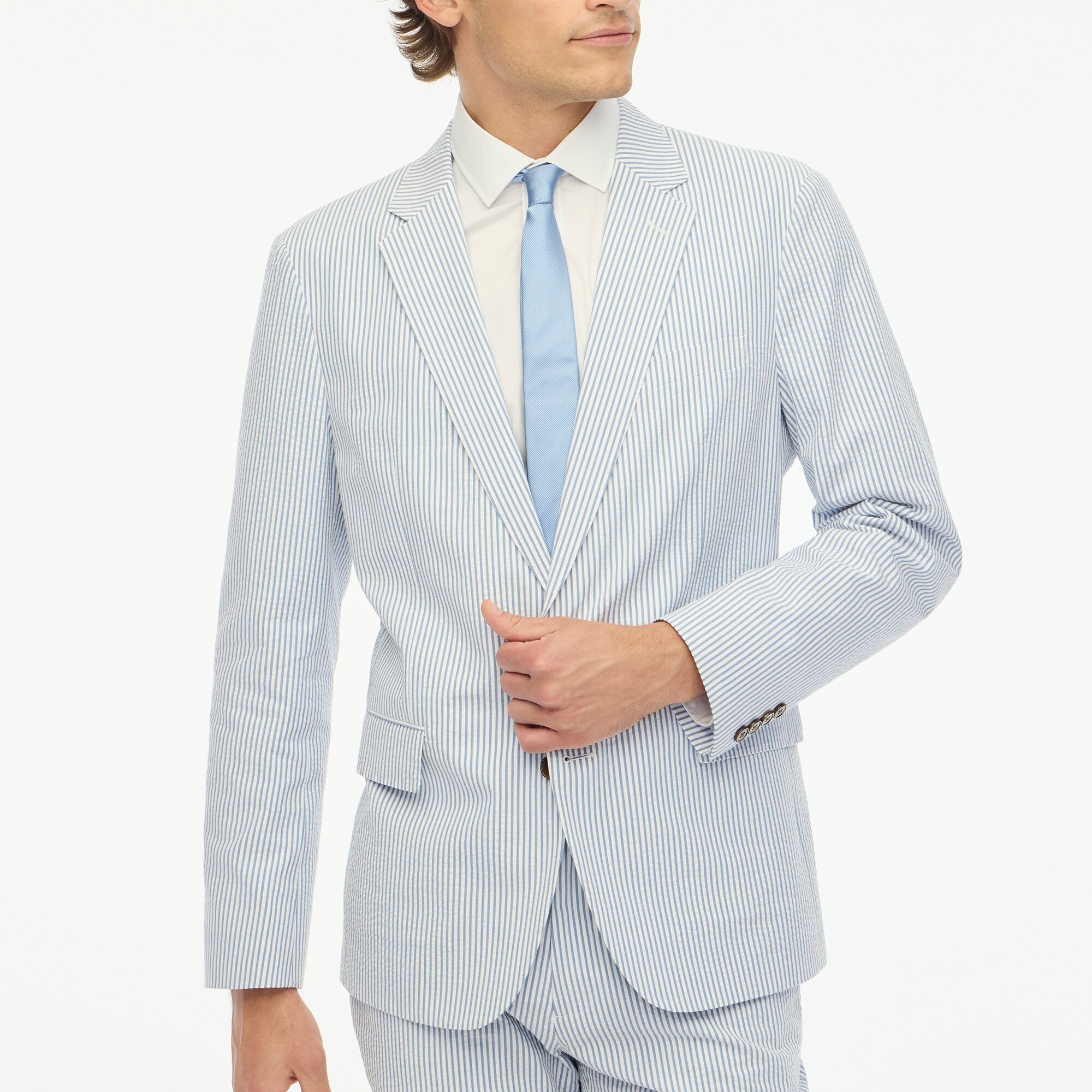  Slim-fit Thompson seersucker suit jacket