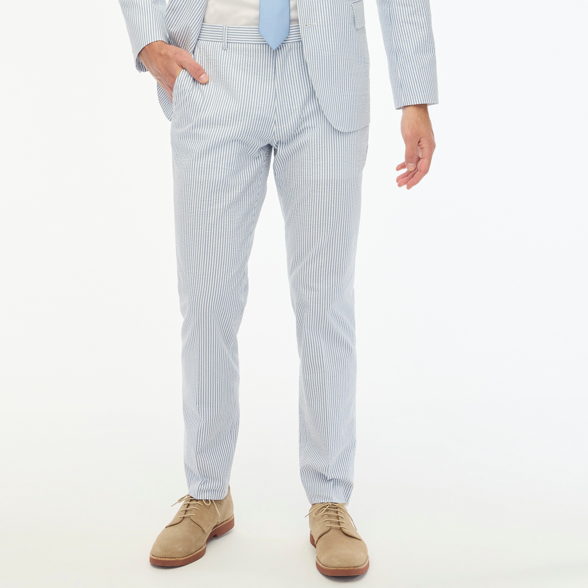  Slim-fit Thompson seersucker suit pant