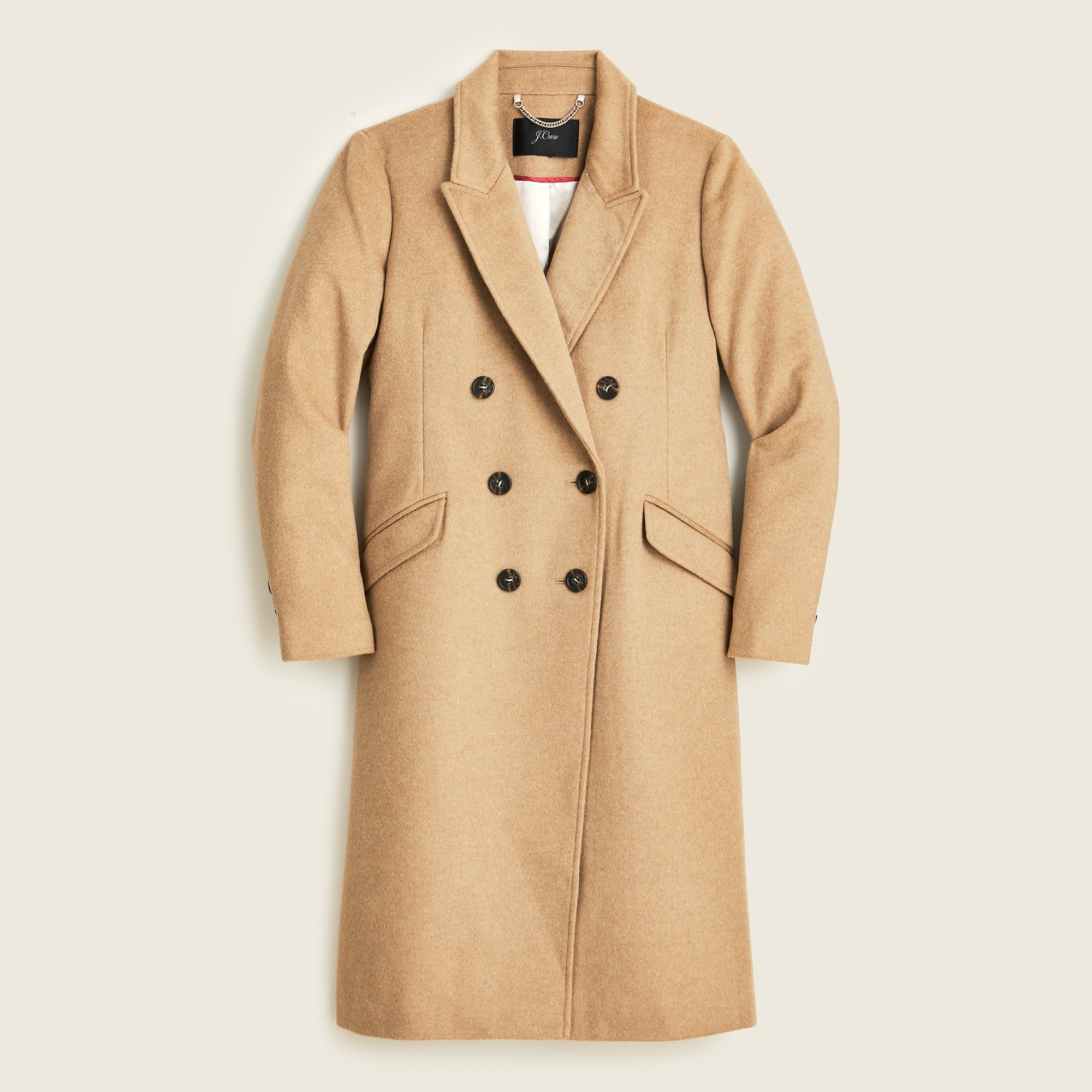 J.Crew: Double-breasted Topcoat In Italian Wool-cashmere For Women