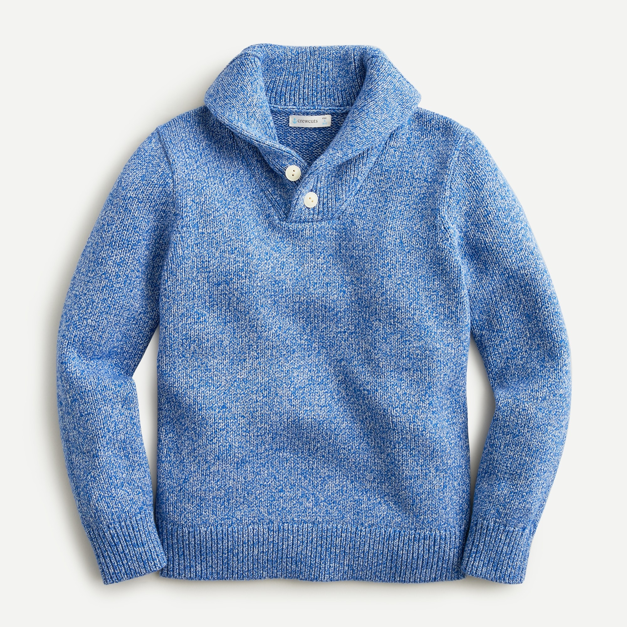 J.Crew: Boys' Shawl-collar Sweater In Marled Cotton For Boys