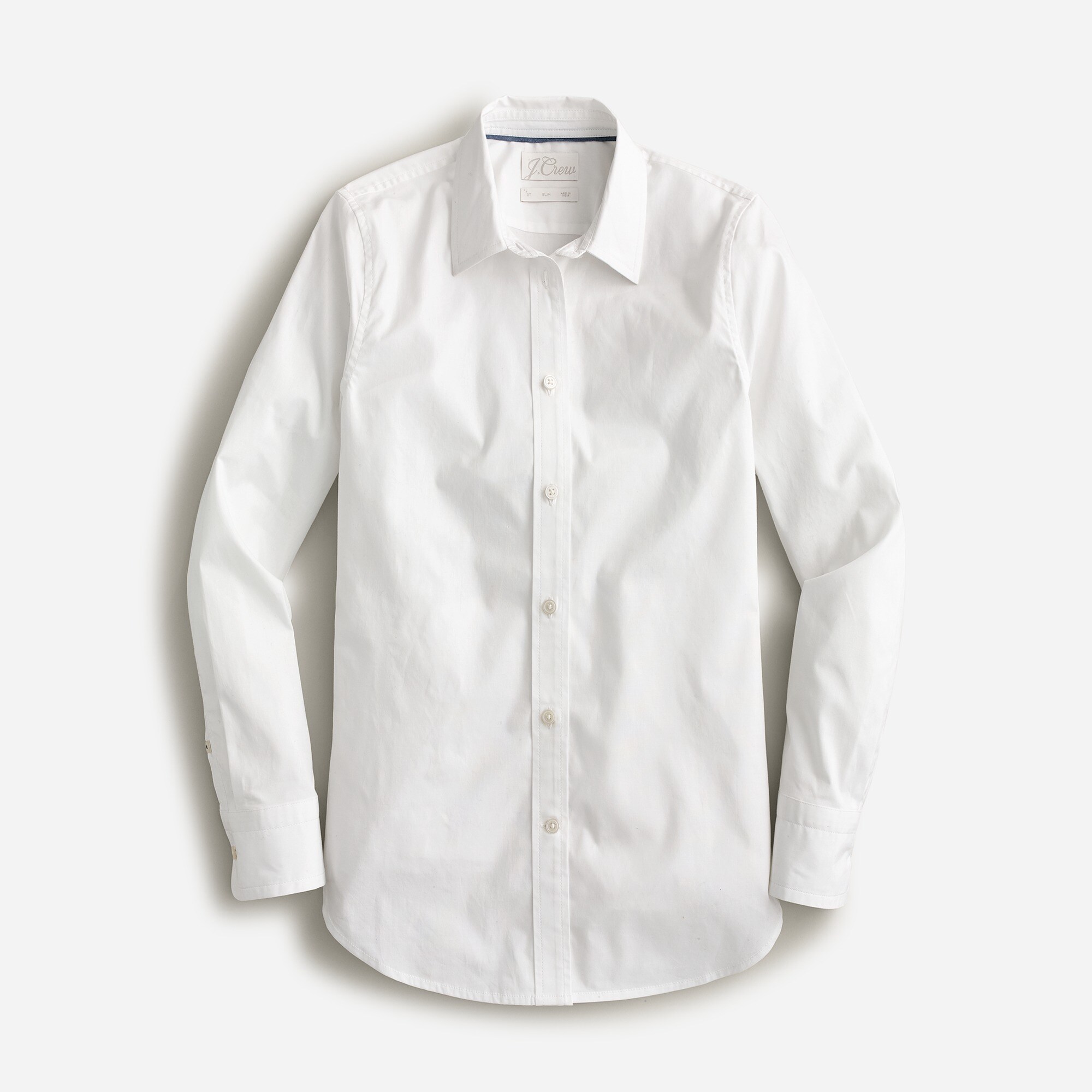  Tall slim-fit stretch cotton poplin shirt