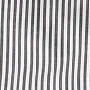 Slim-fit stretch cotton poplin shirt in stripe BLACK
