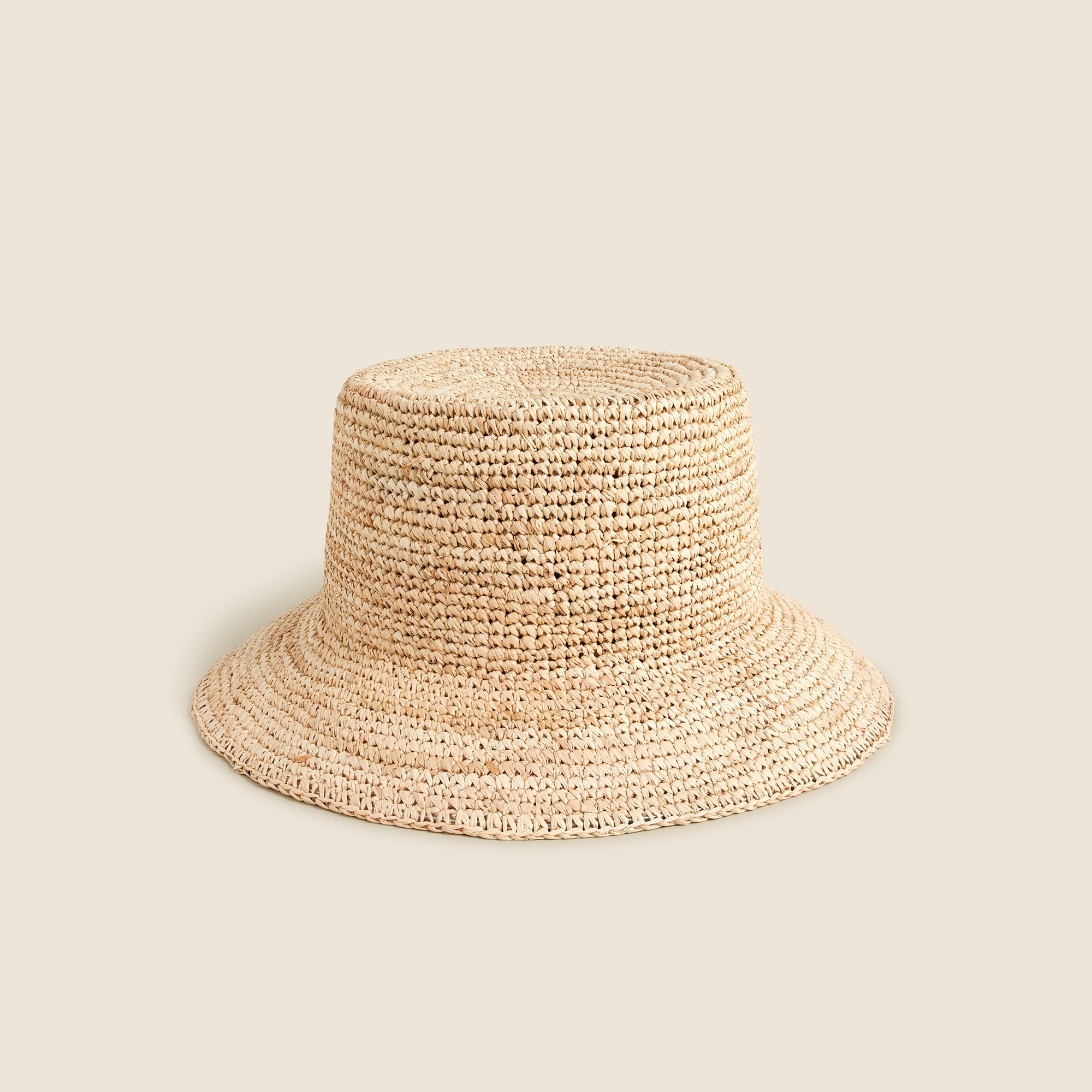 Raffia bucket hat