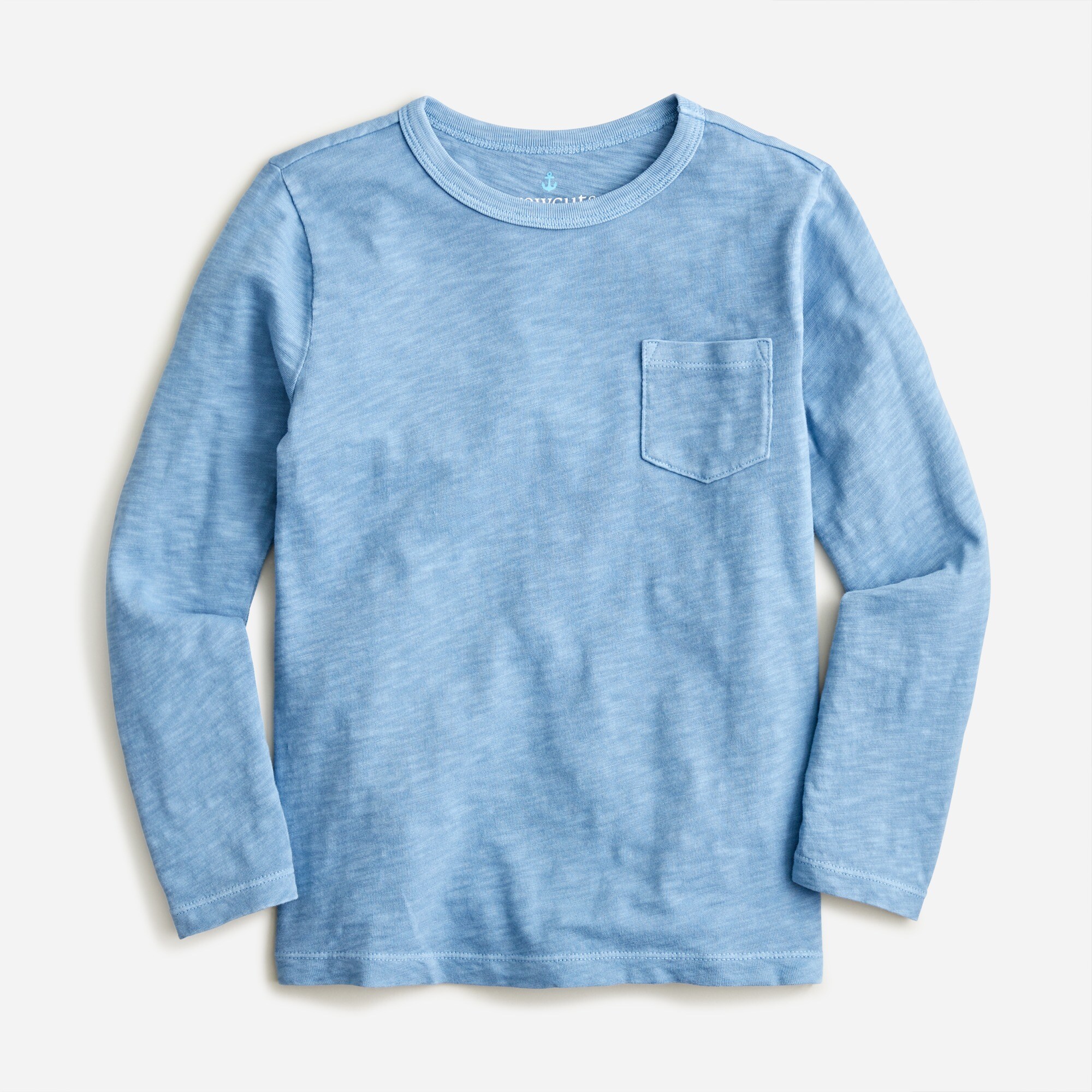 girls Kids' long-sleeve garment-dyed pocket T-shirt