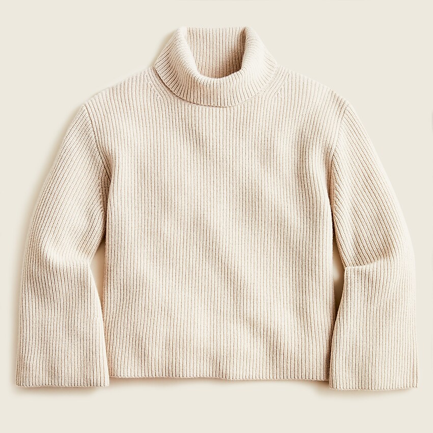 J.Crew: Wool And Recycled Cashmere Relaxed Turtleneck For Women