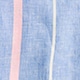 Slim short-sleeve Baird McNutt Irish linen shirt DOROTH STRIPE BLUE PINK