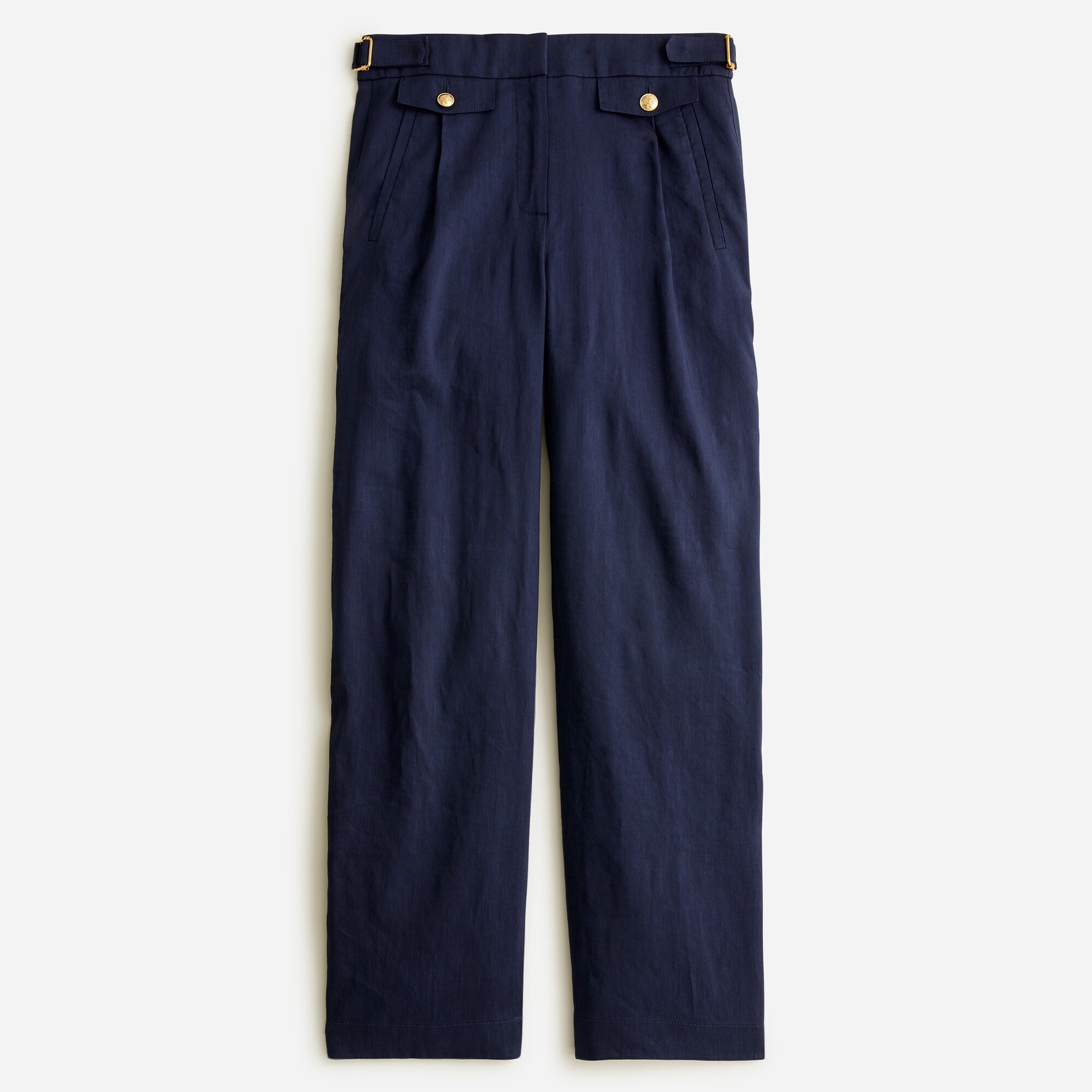  Collection side-tab trouser in Italian linen blend