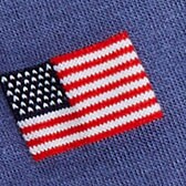 Golf socks NAVY AMERICAN FLAGS