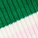 Athletic crew socks WHITE GREEN PINK MULTI