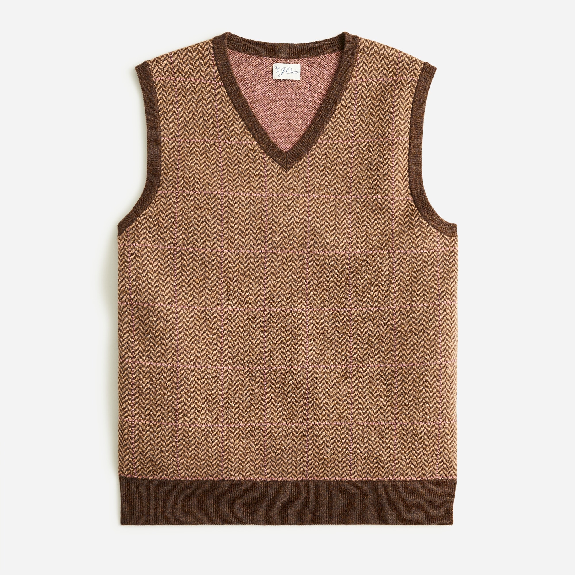 J.Crew: Wool-blend Herringbone Sweater-vest Men For