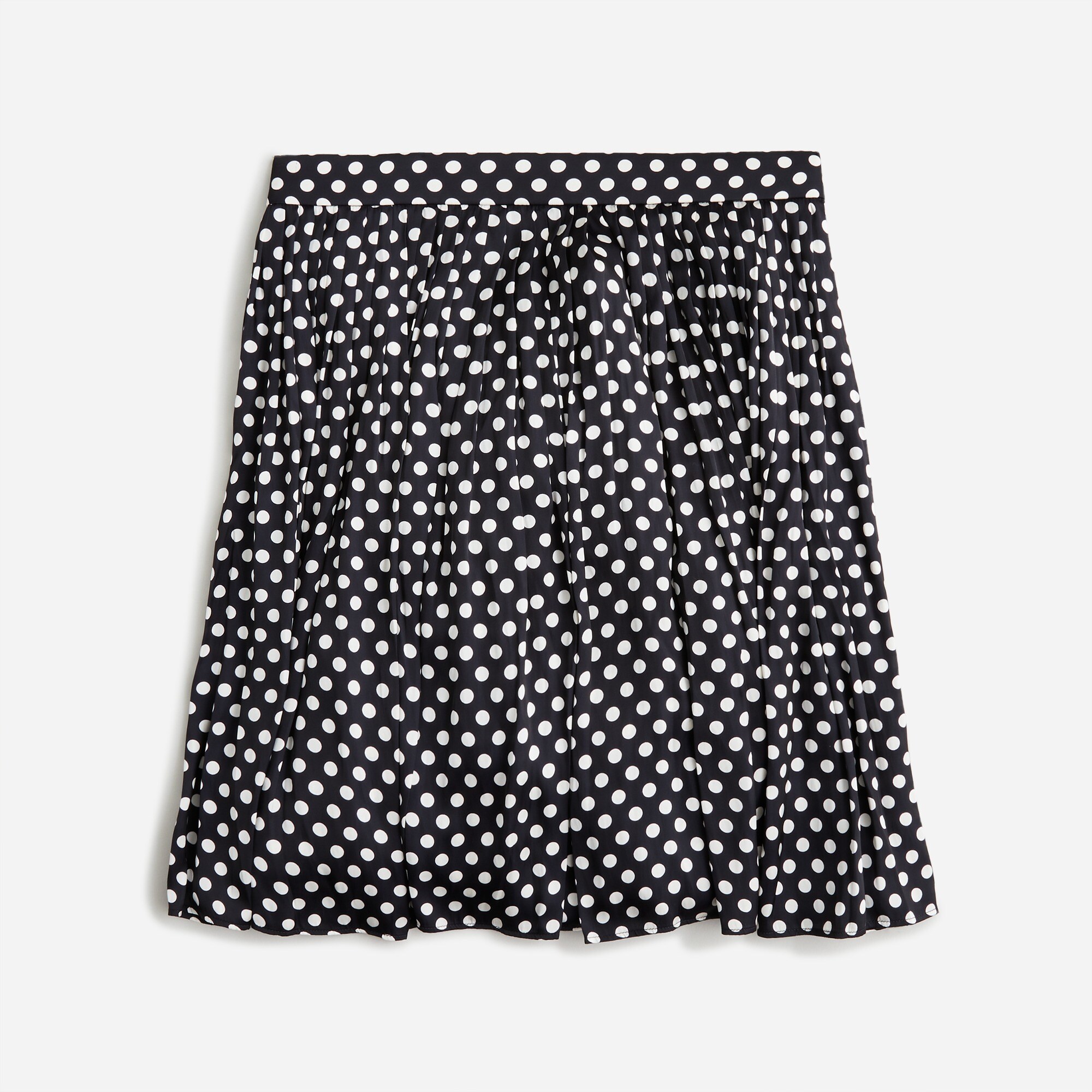  Featherweight satin mini skirt in dot