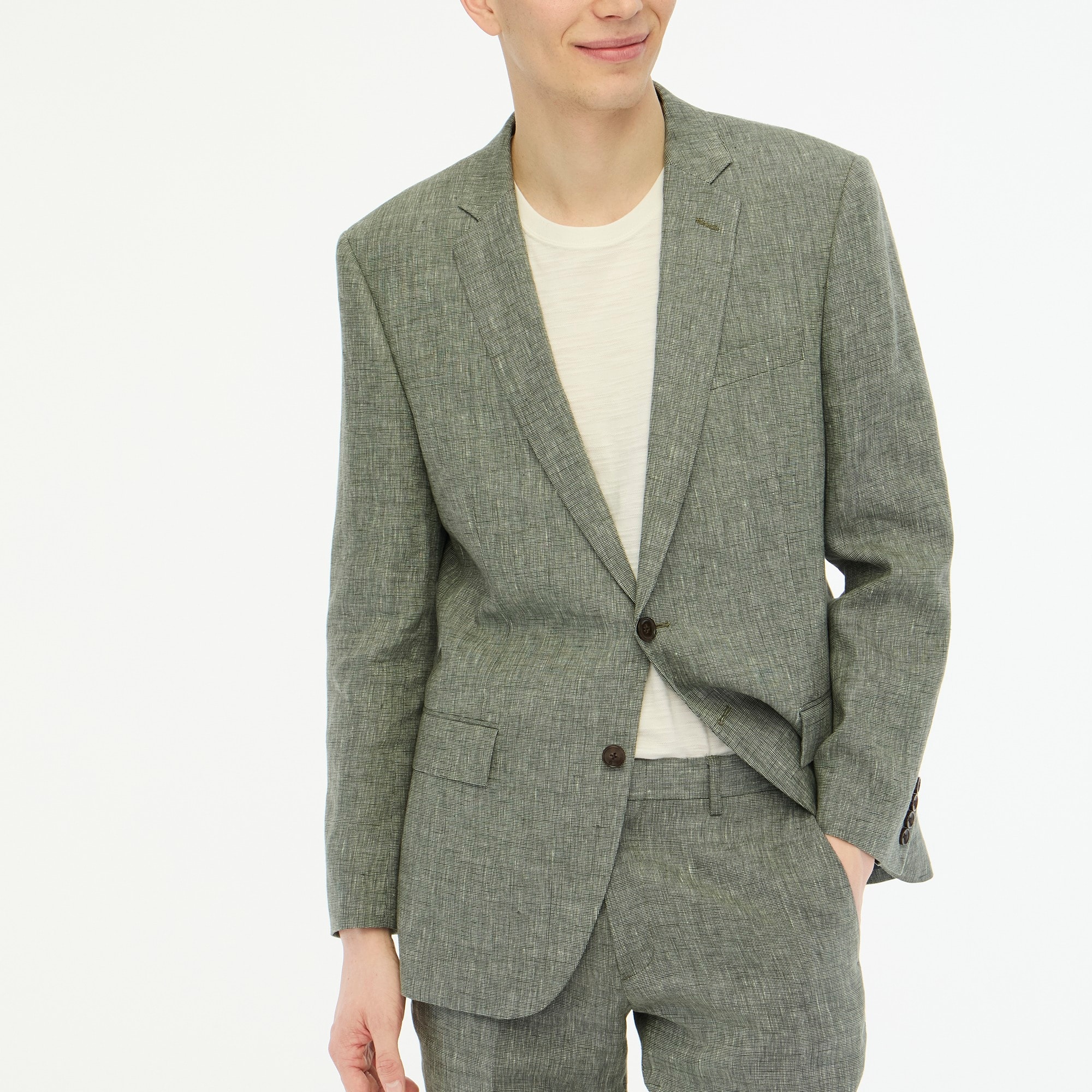  Slim-fit Thompson linen suit jacket