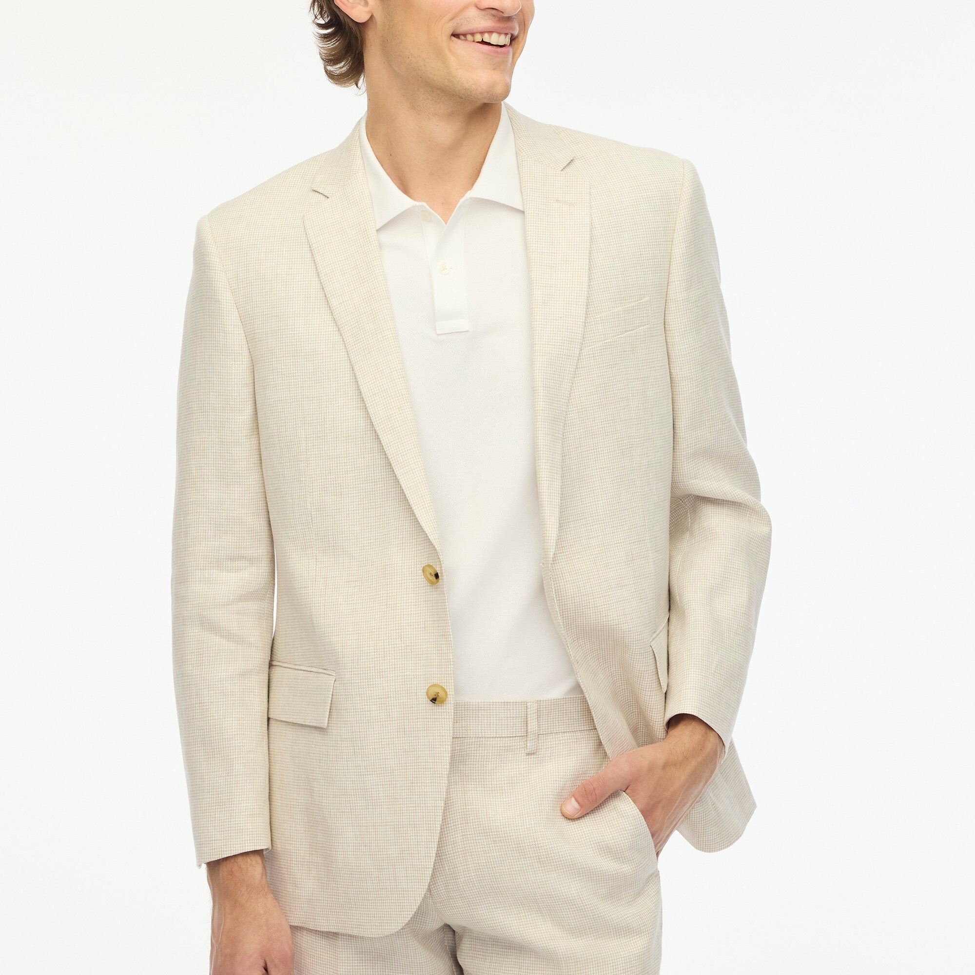 mens Slim-fit Thompson linen suit jacket