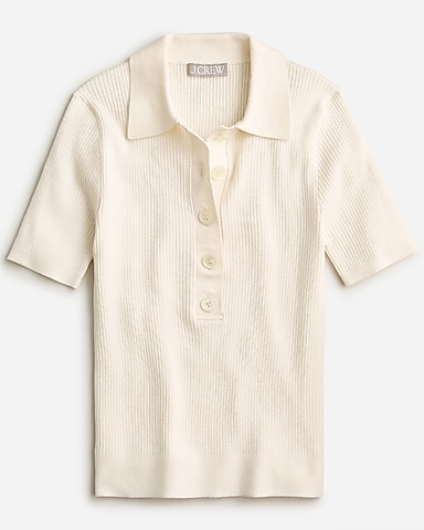 TENCEL™-blend short-sleeve polo shirt