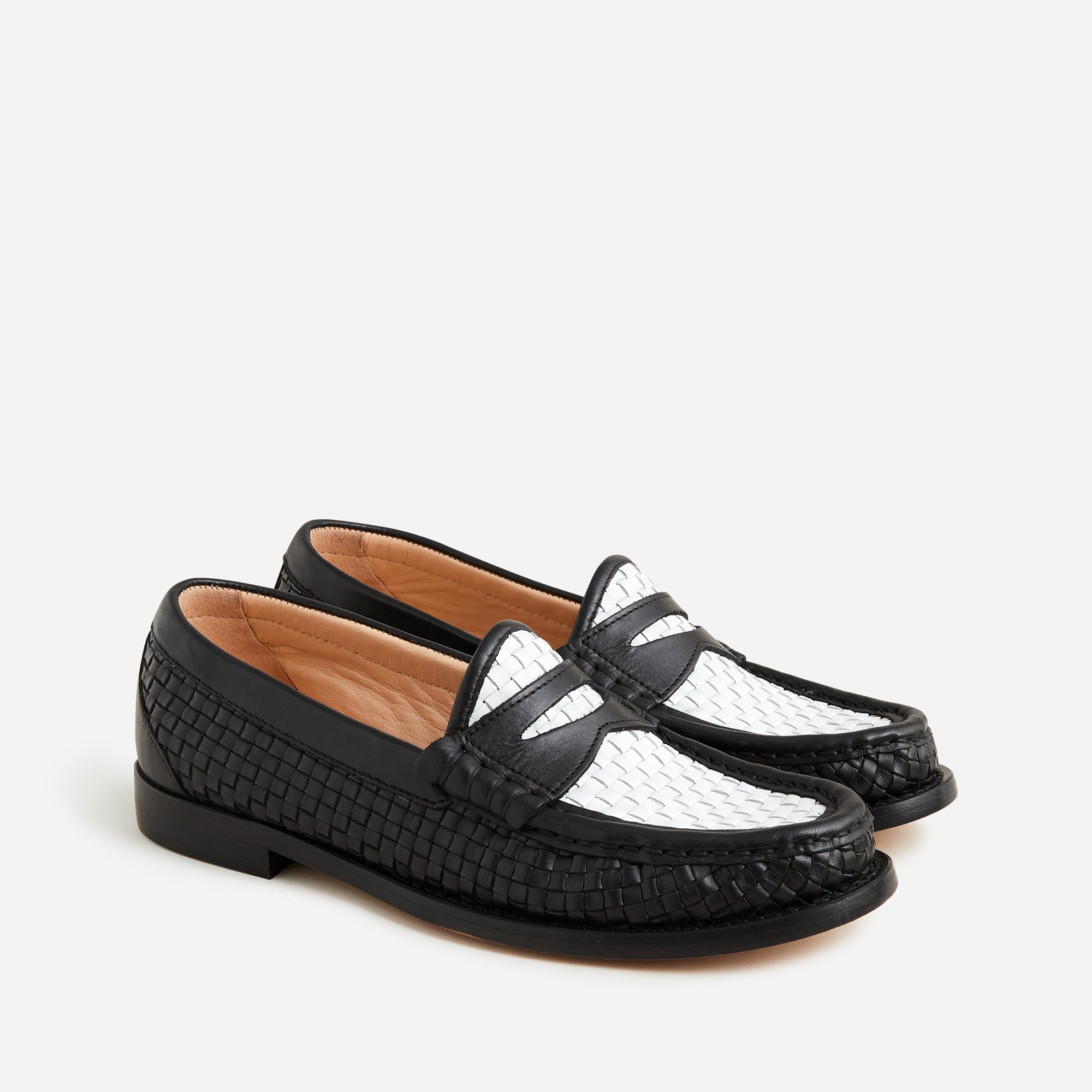  Winona penny loafers in woven Italian leather