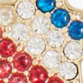 Patriotic stars earrings set GOLD factory: patriotic stars earrings set for women