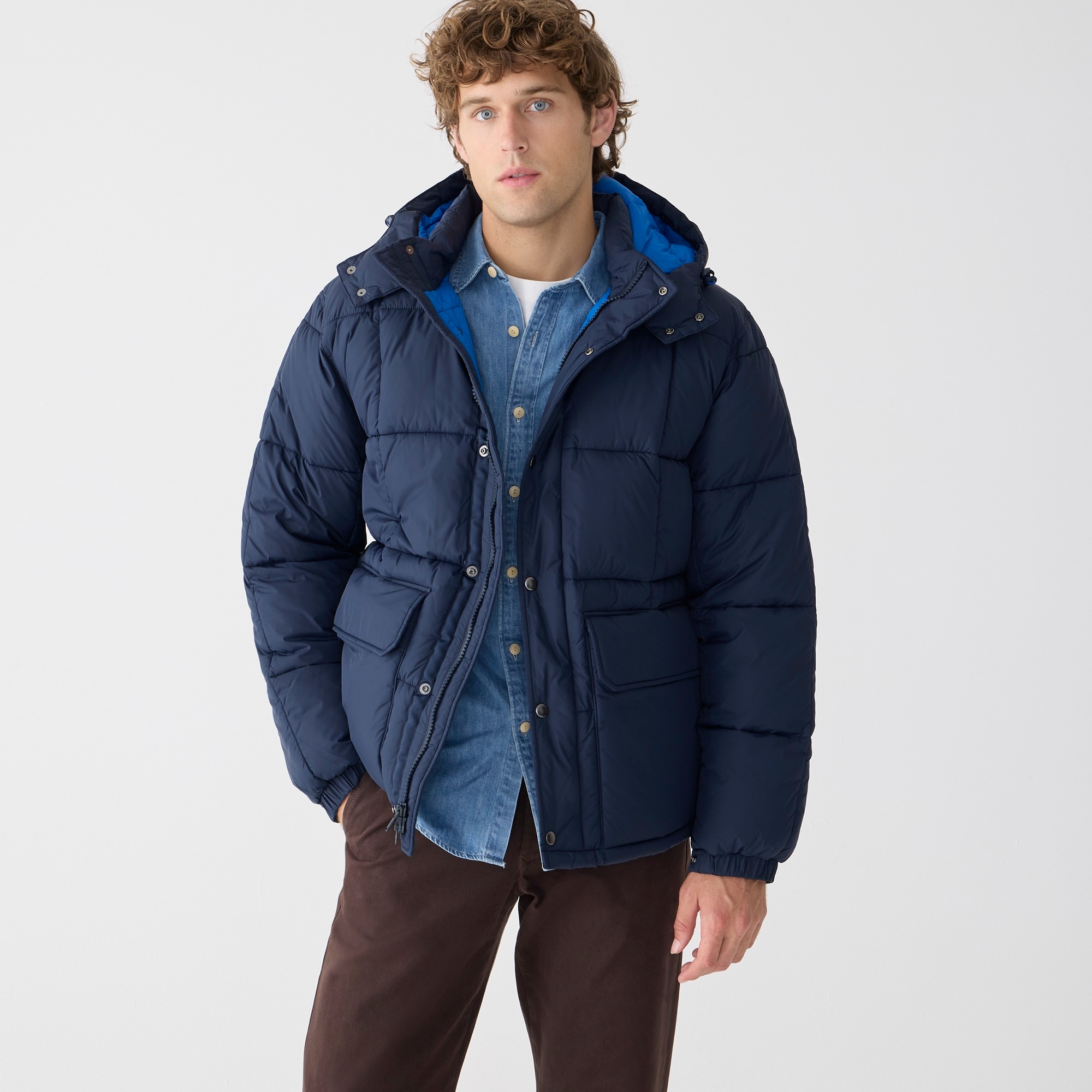j.crew: nordic quilted puffer jacket with primaloft&reg; for men