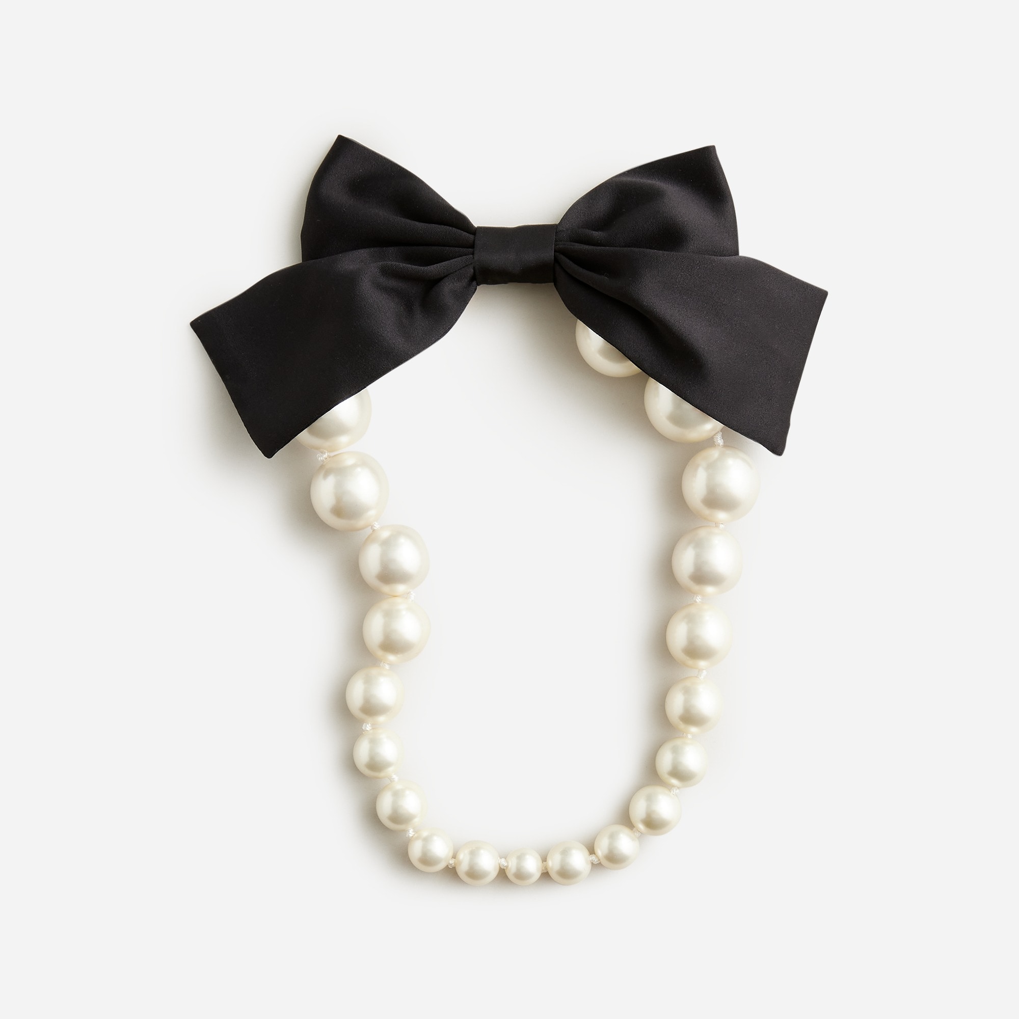 Adorably-Chic Pearl Bow Hair Clip