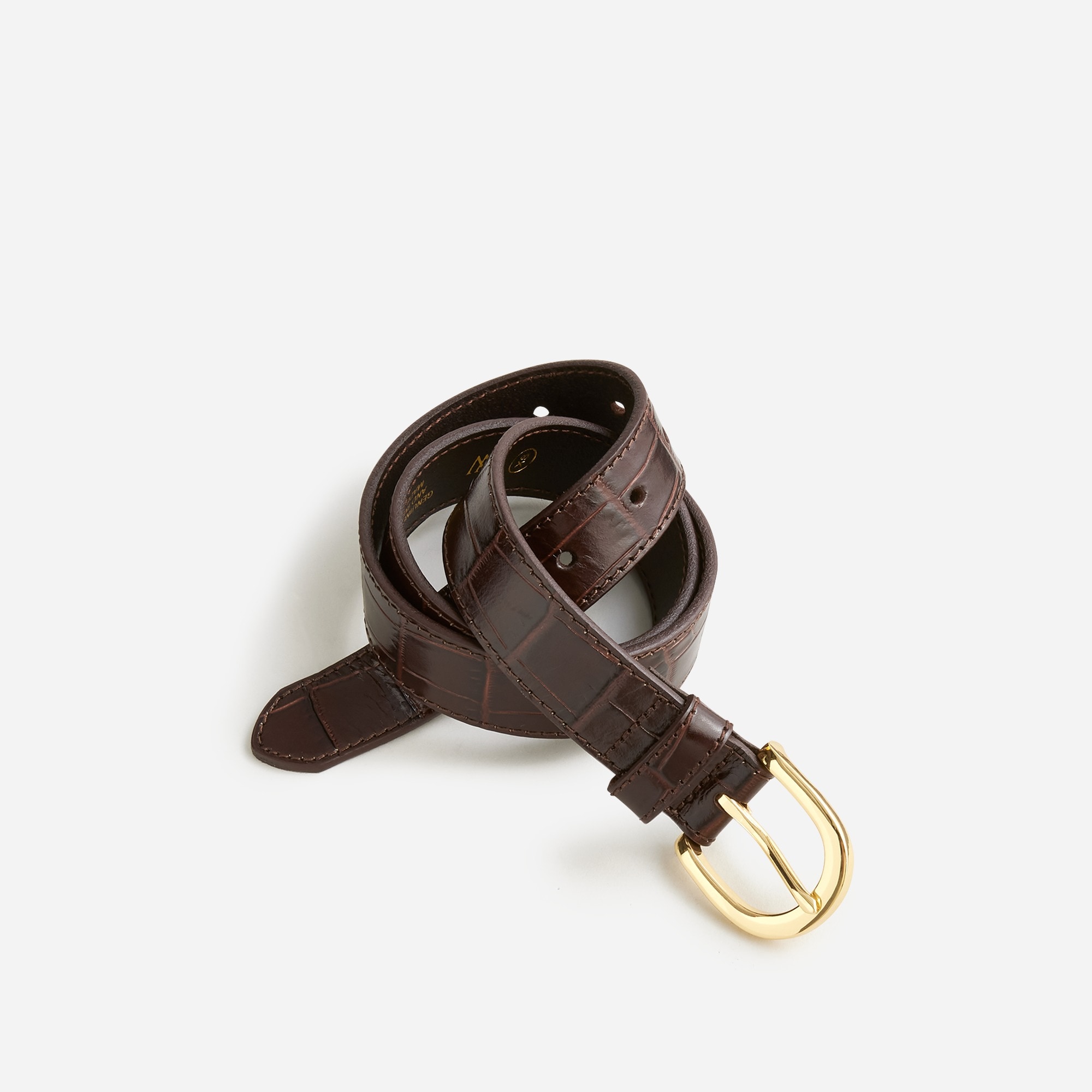  Classic belt in croc-embossed leather