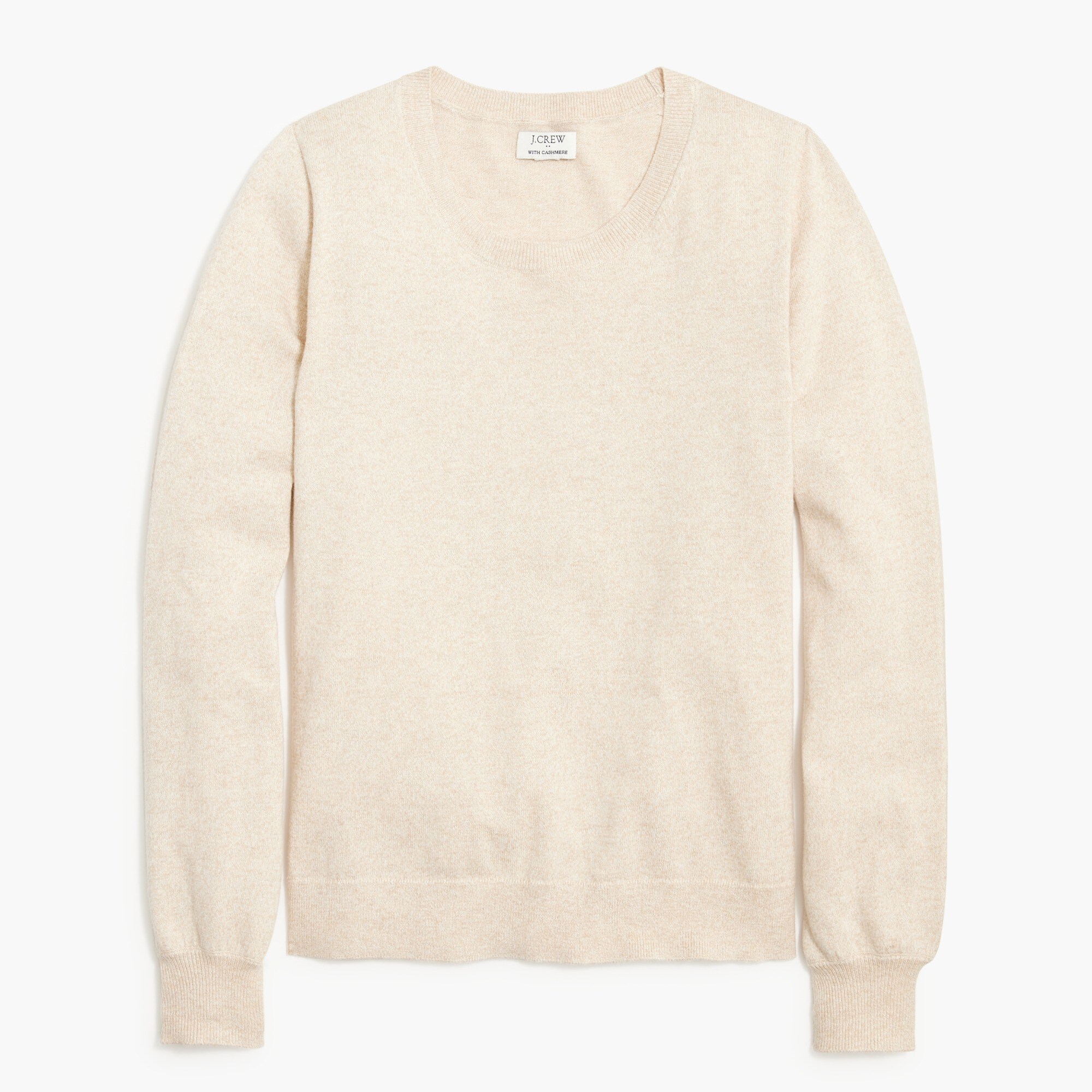  Cotton-blend puff-sleeve sweater