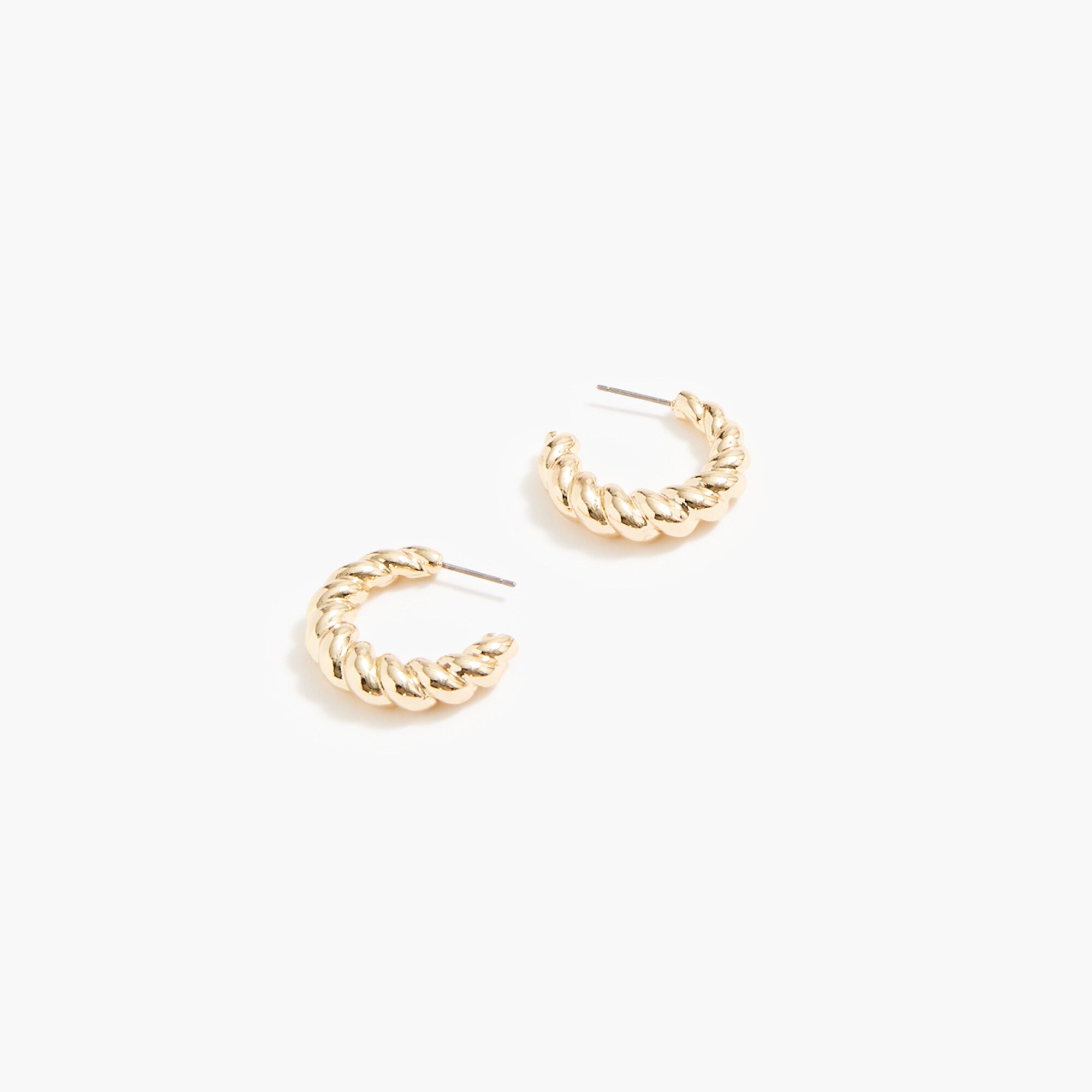  Small twisted hoop earrings