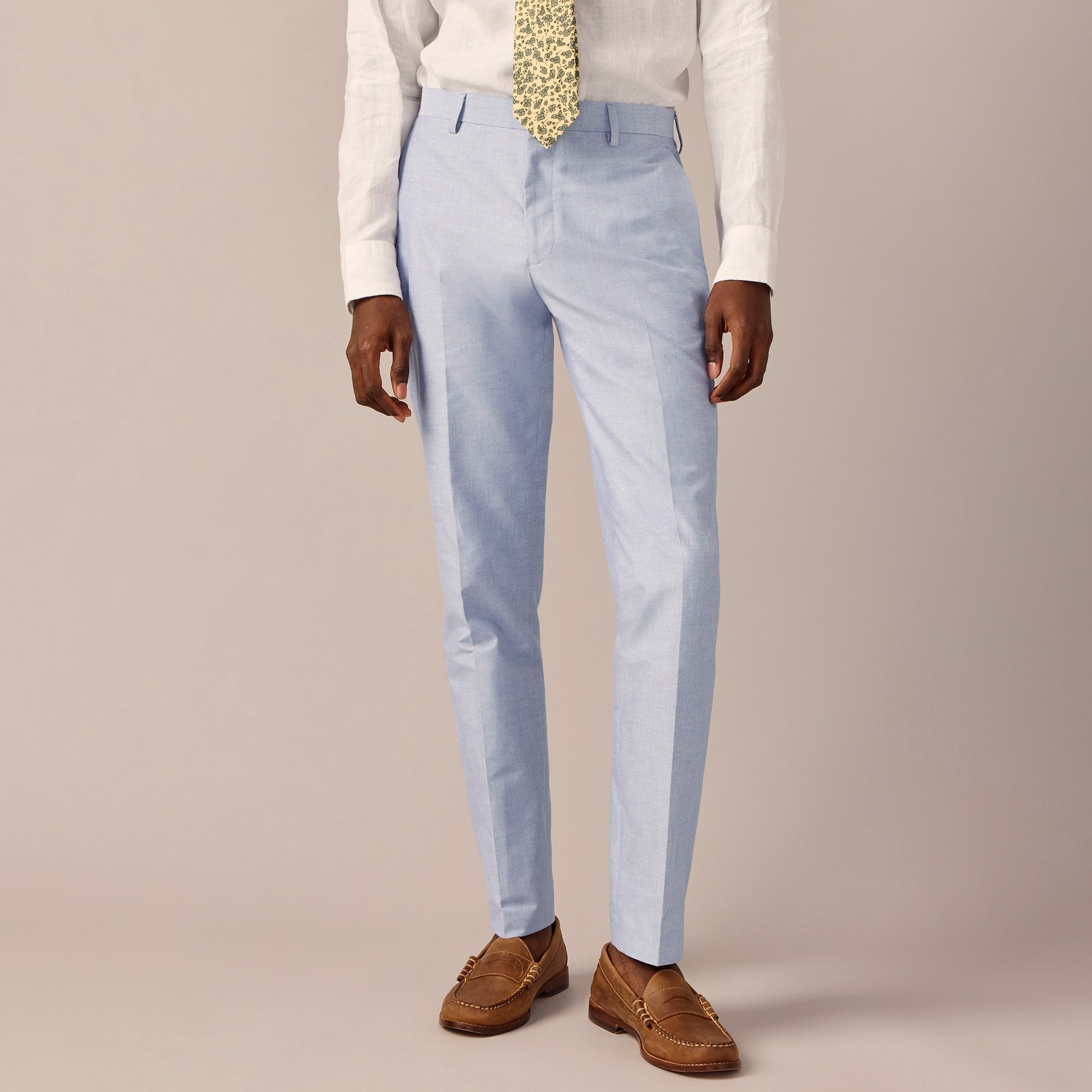 mens Ludlow Slim-fit suit pant in Portuguese cotton oxford