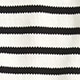 Rollneck&trade; sweater in stripe IVORY BLACK