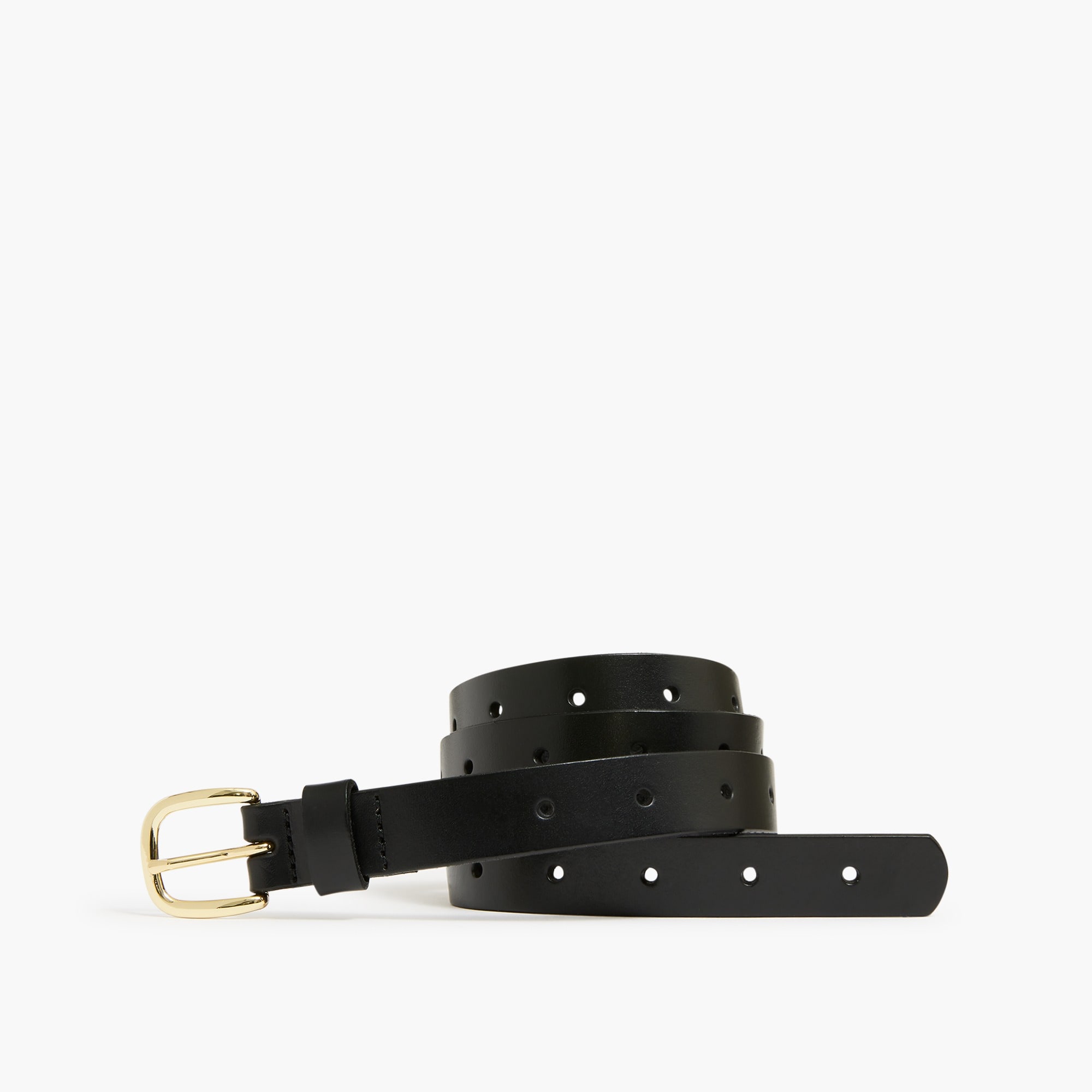 womens Leather perforated belt