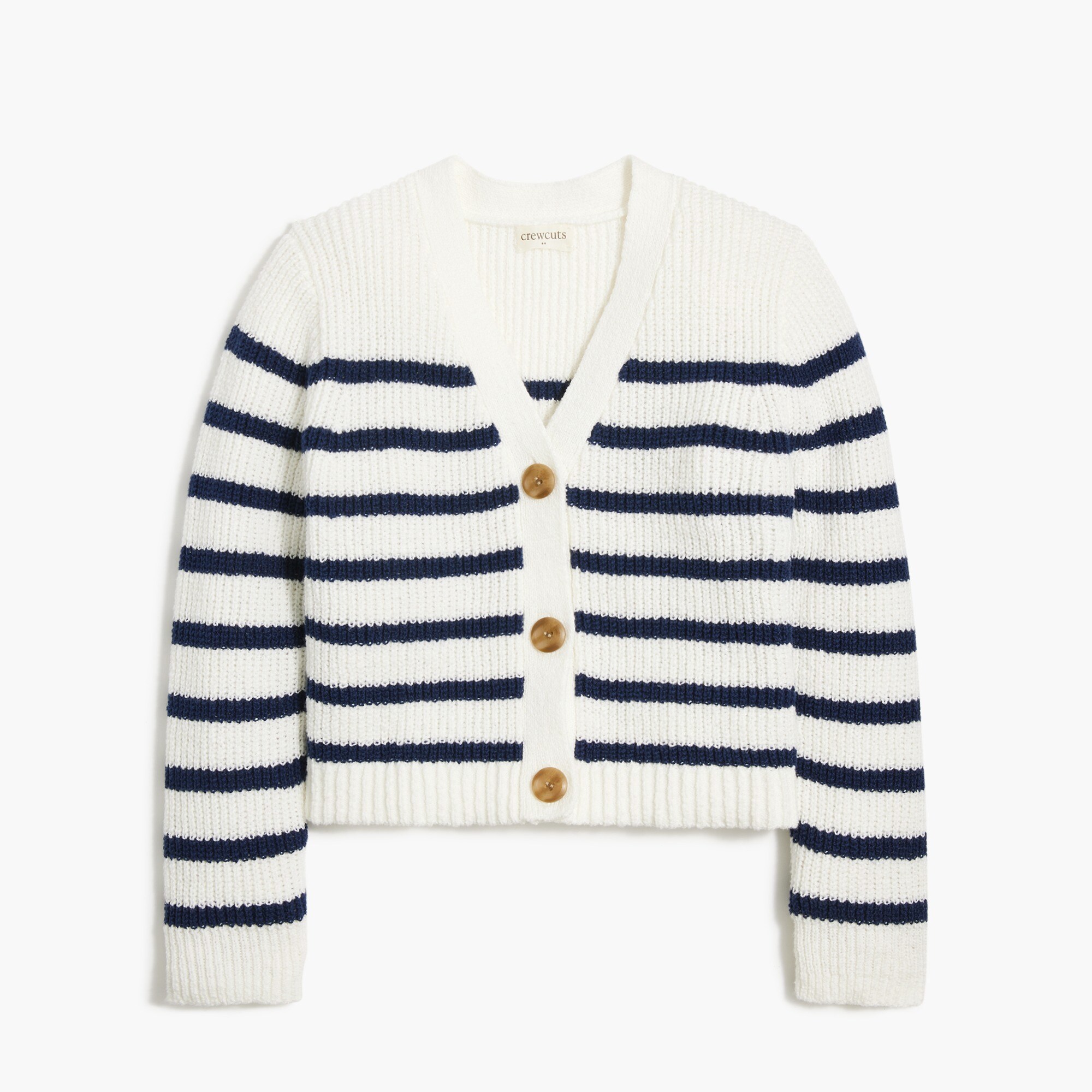 girls Girls' striped cardigan sweater