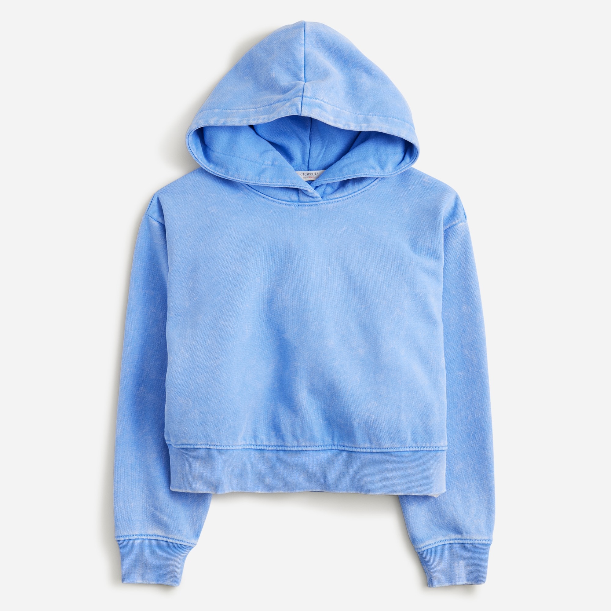 girls Girls' cropped garment-dyed hoodie