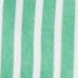 Girls' striped tie-waist shirtdress WHITE GREEN PICNIC