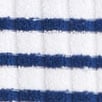 Polo mini dress in striped towel terry WHITE