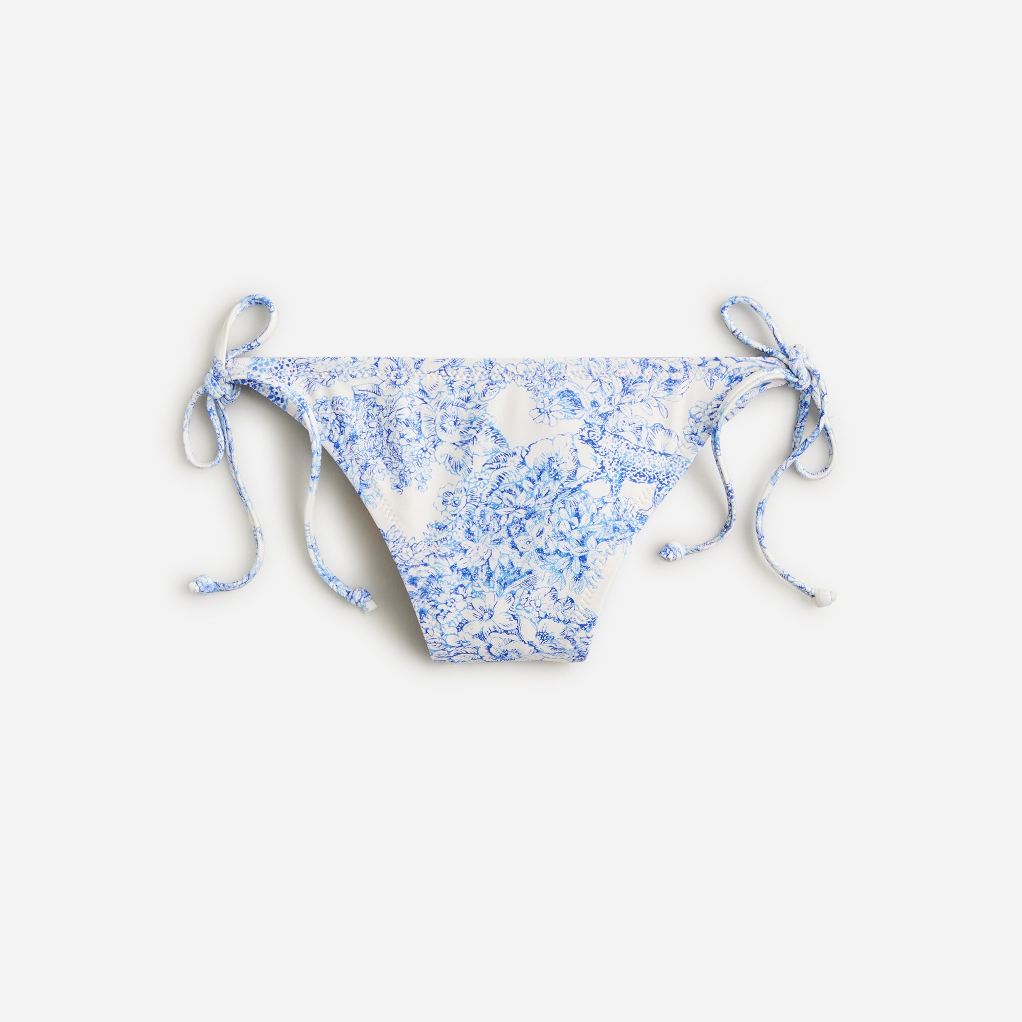  String hipster bikini bottom in blue toile