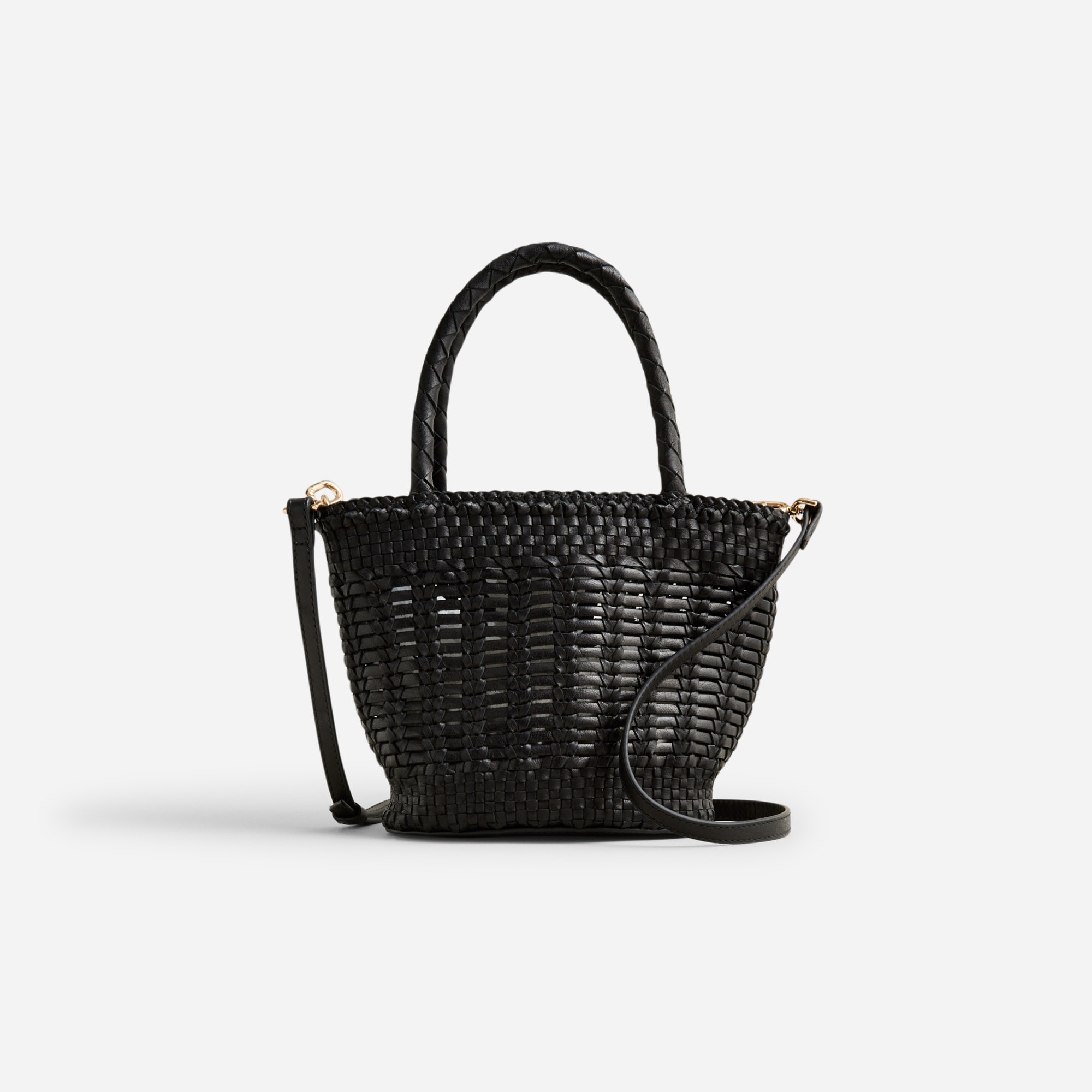  Small open-weave bag in leather