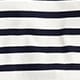 Classic mariner cloth boatneck T-shirt in stripe IVORY NAVY