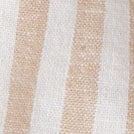 Striped linen-blend drawstring short VINTAGE SANDSTONE WHITE