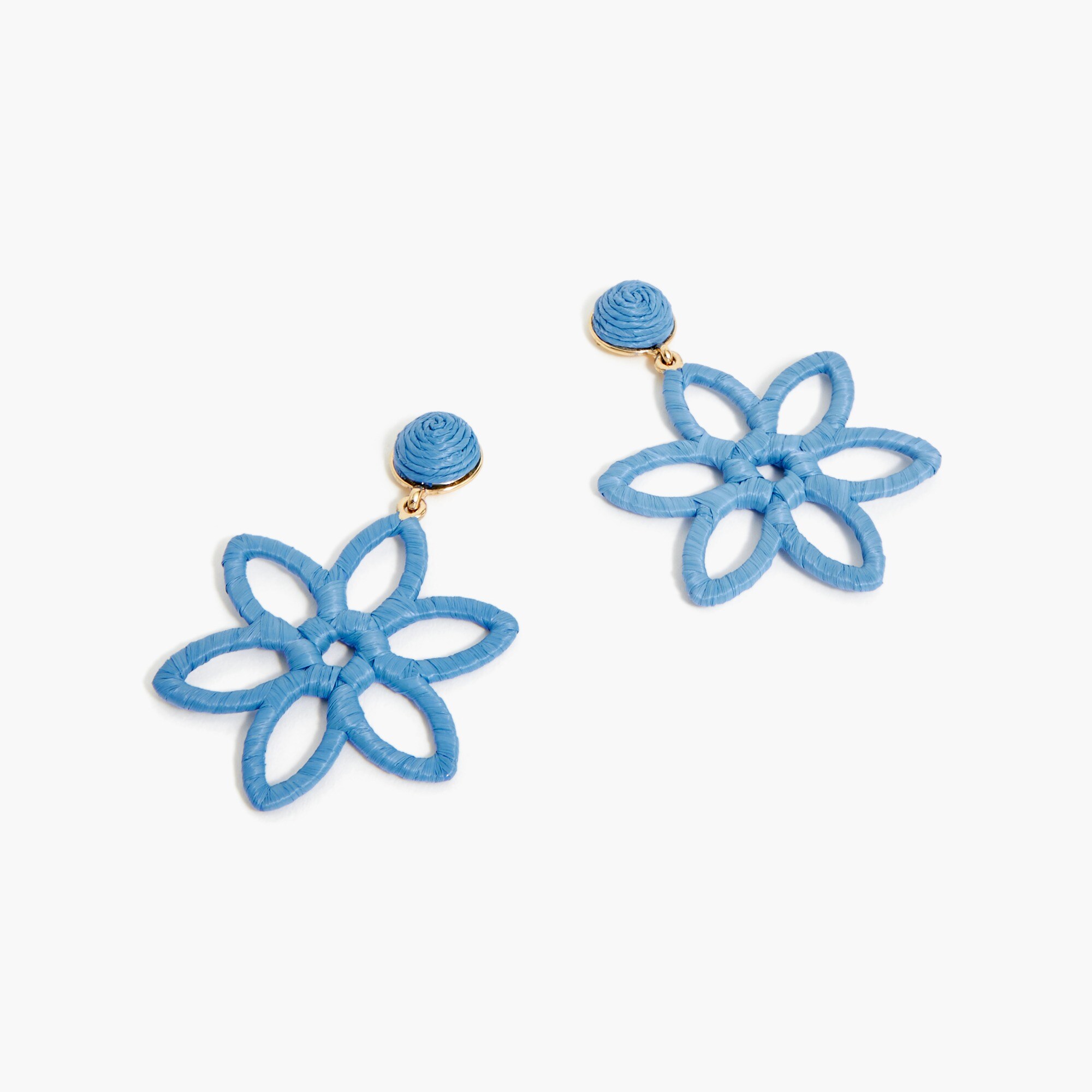  Wrapped flower statement earrings