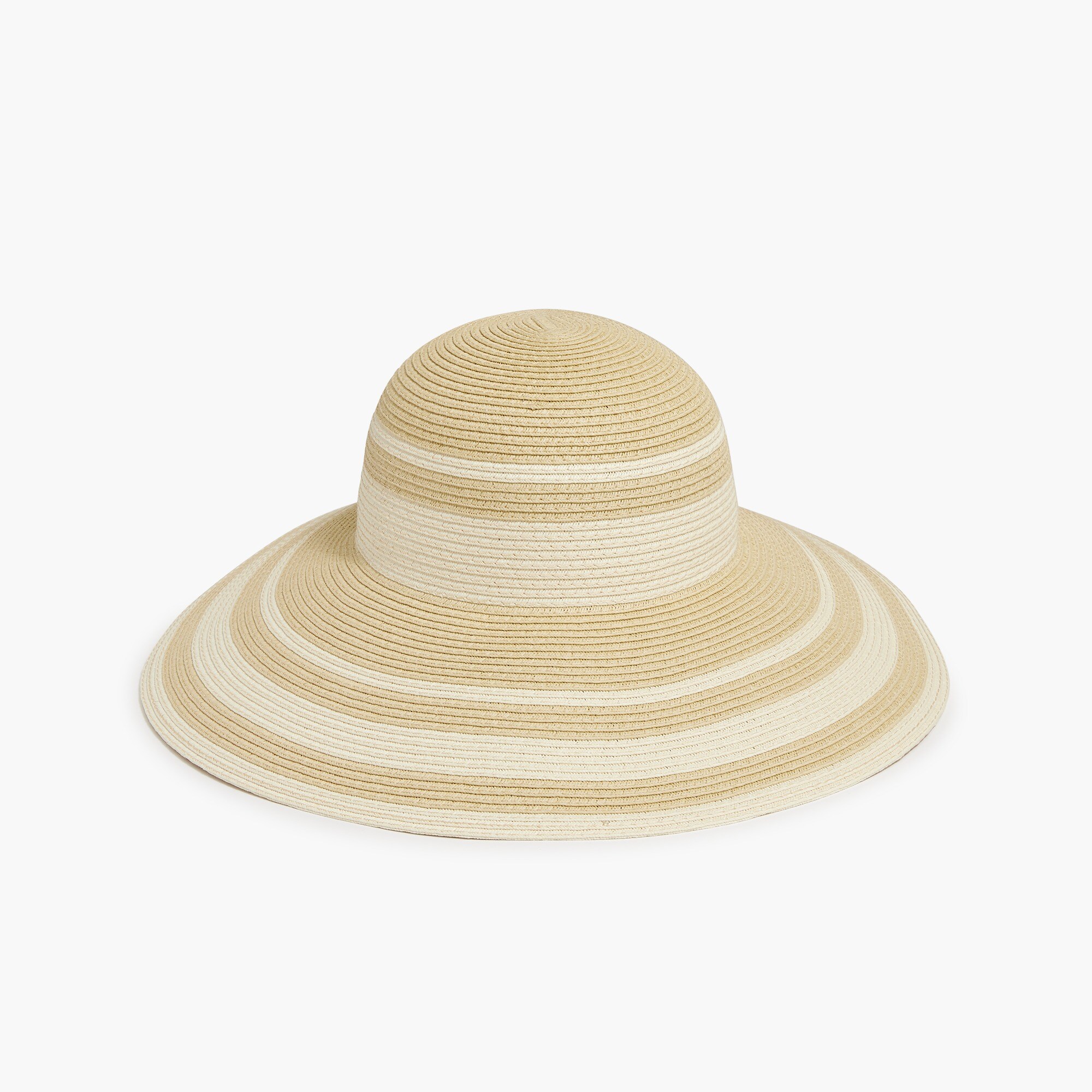 womens Striped straw floppy hat
