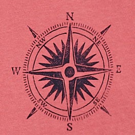 Compass graphic tee DUSTY RED