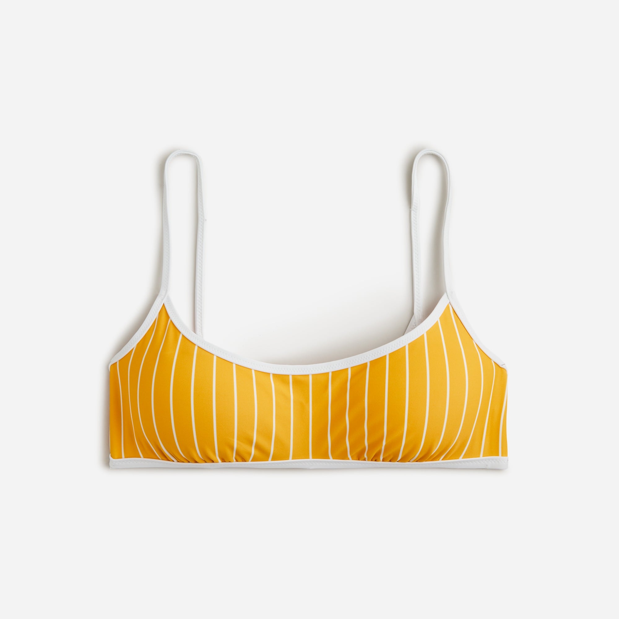  Squareneck string bikini top in stripe