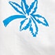 Kids' printed short-sleeve camp shirt in linen-cotton blend WHITE VIVID BLUE PALM T