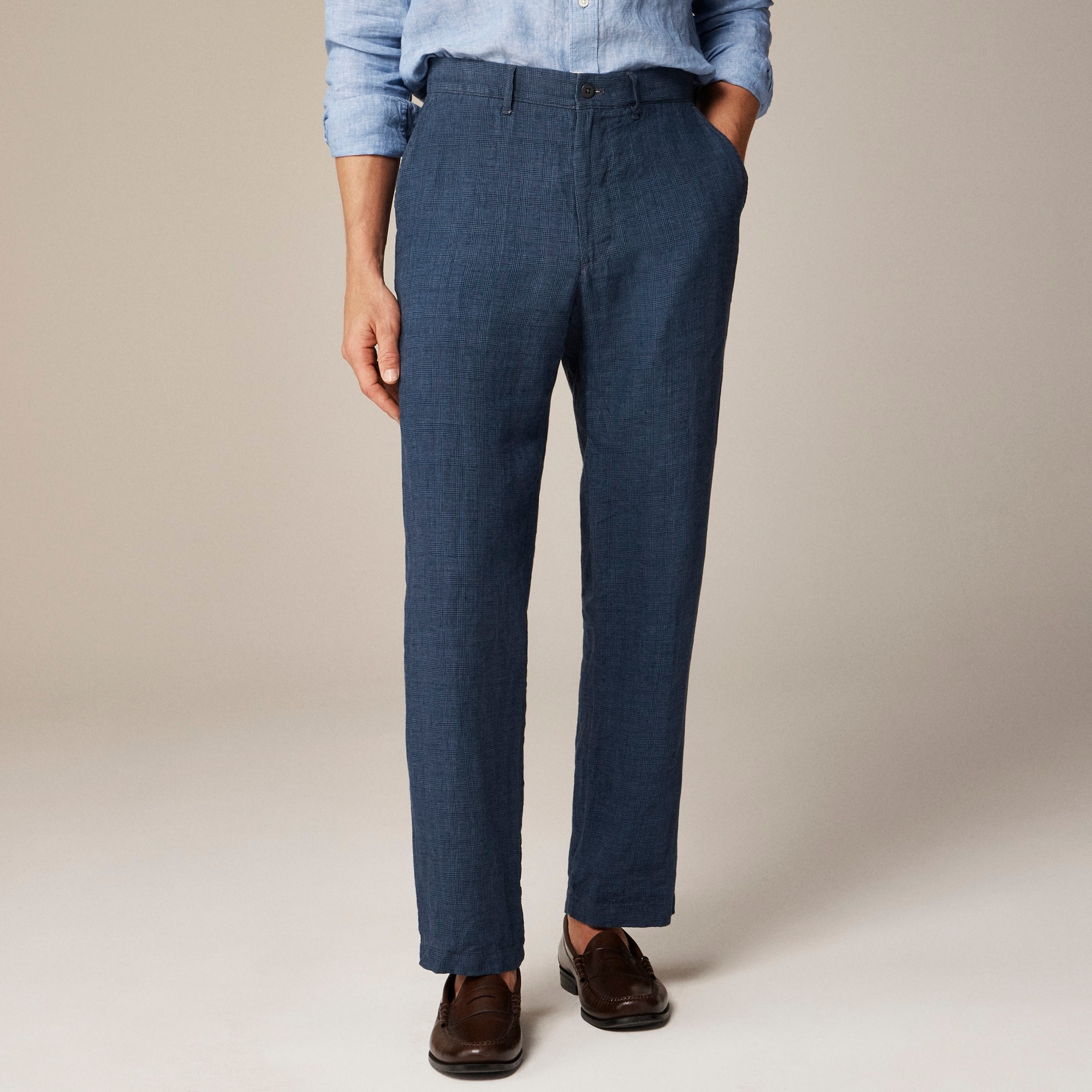  Classic-fit linen trouser