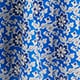 Cotton voile ruffle-trim shift dress in cobalt floral BRIGHT AZURITE FLORAL