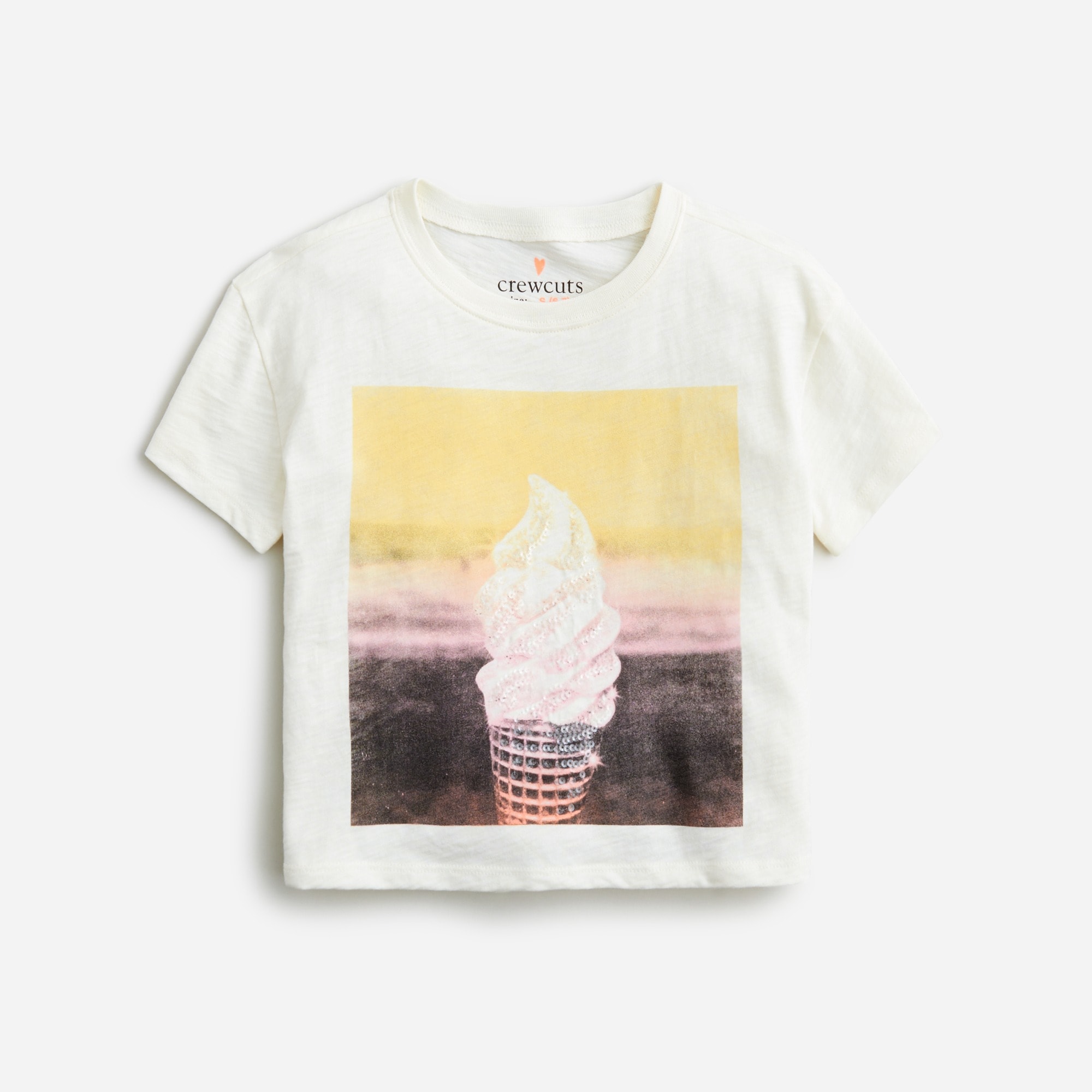  Girls' cropped soft-serve graphic T-shirt