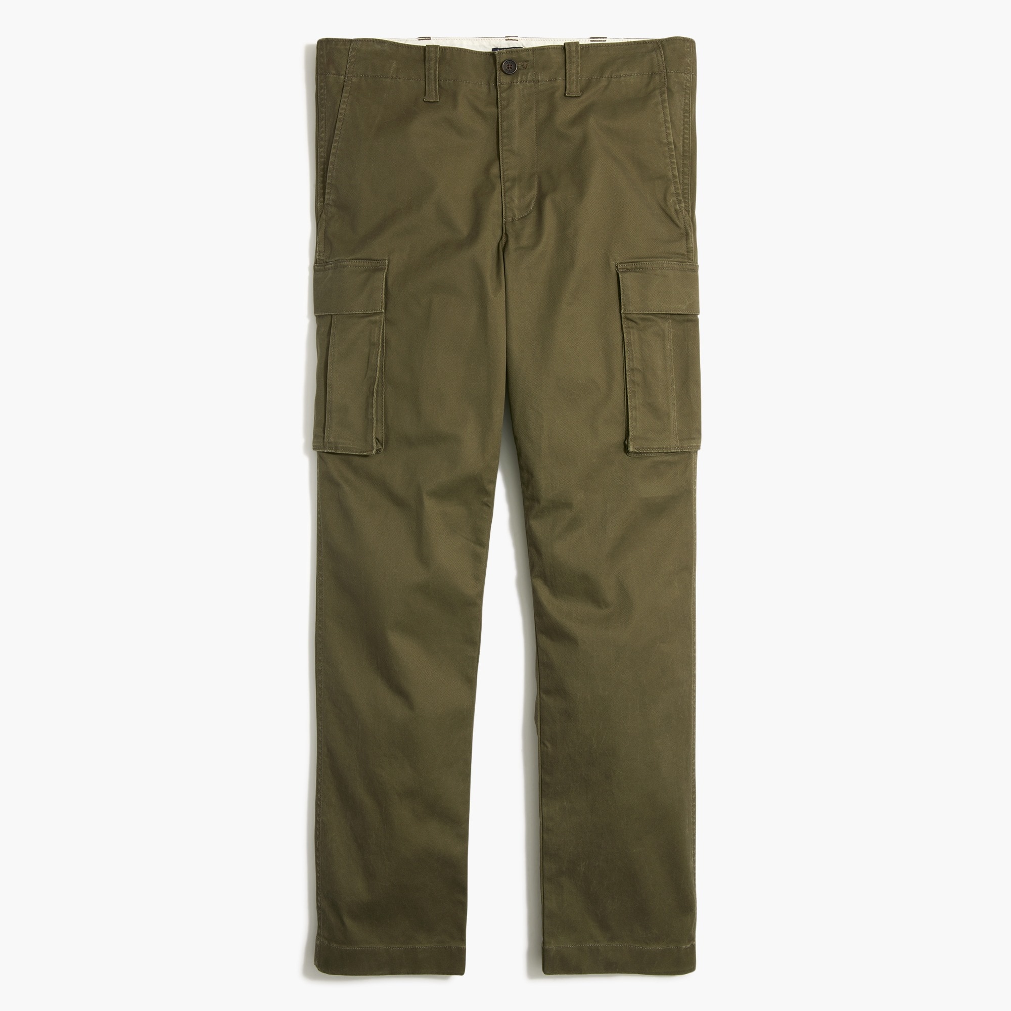 mens Straight-leg twill cargo pant